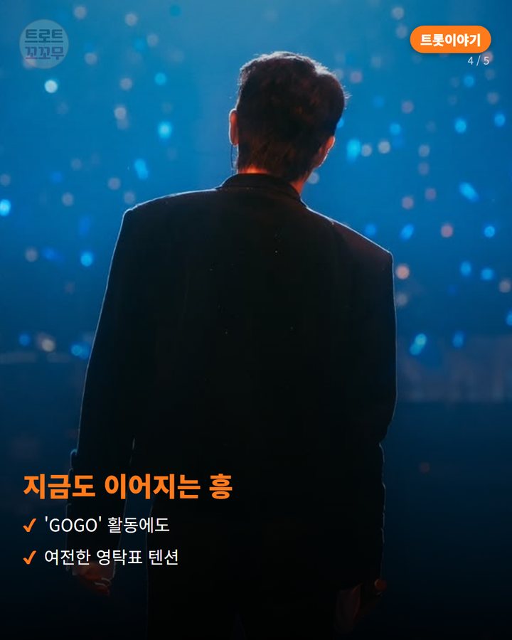 지금도 이어지는 흥 — 'GOGO' 활동에도 여전한 영탁표 텐션 (영탁 '머선129', 강호동 유행어로 만든 흥겨운 곡 4번째 카드)