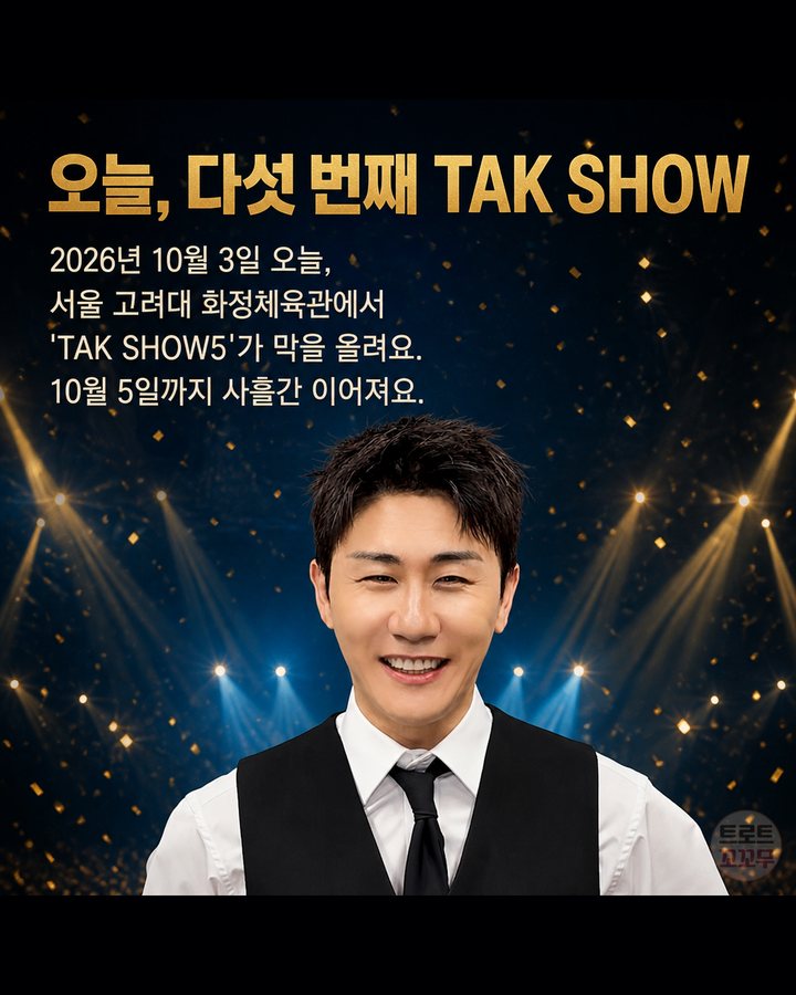 오늘, 다섯 번째 TAK SHOW (영탁, 오랜 무명 끝 다섯 번째 TAK SHOW까지 7번째 카드)