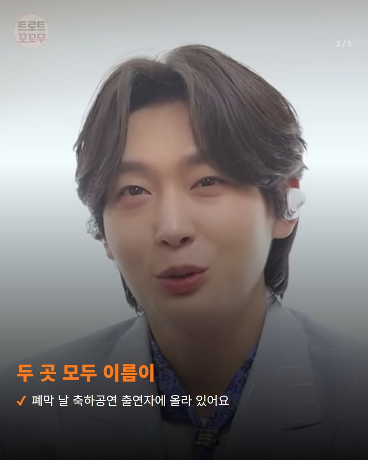 두 곳 모두 이름이 — 폐막 날 축하공연 출연자에 올라 있어요 (김용빈, 10월 11일 하루에 두 축제 폐막 무대에 올라요 3번째 카드)