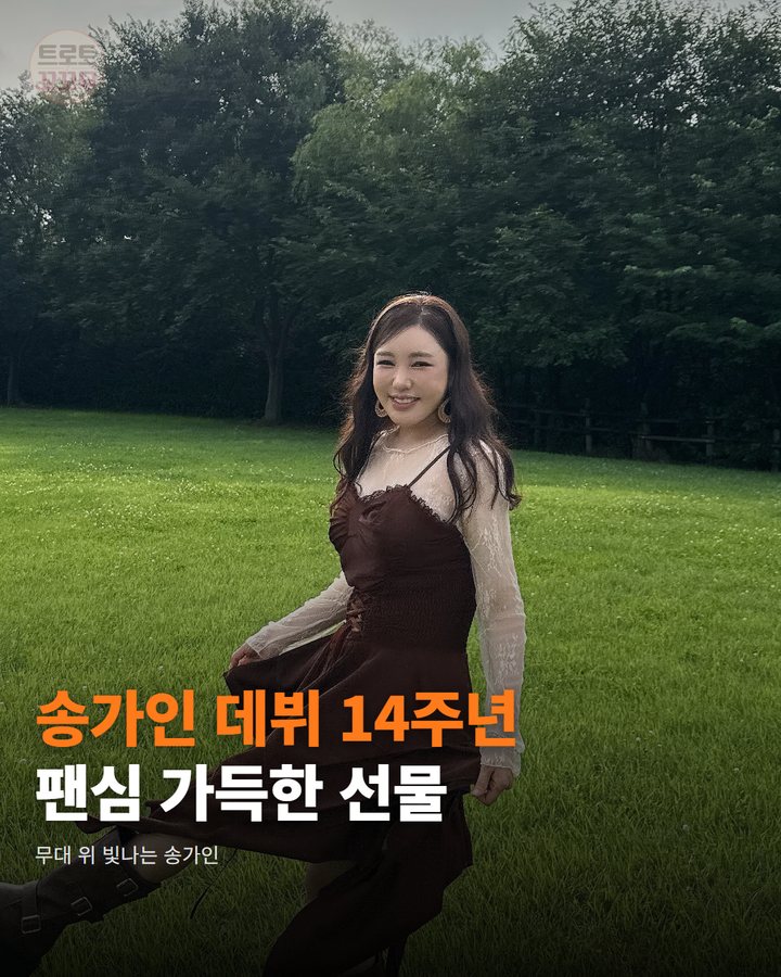 송가인 방배 페스티벌 무대, 데뷔 14주년 팬 사랑에 보답했어요 카드뉴스 표지